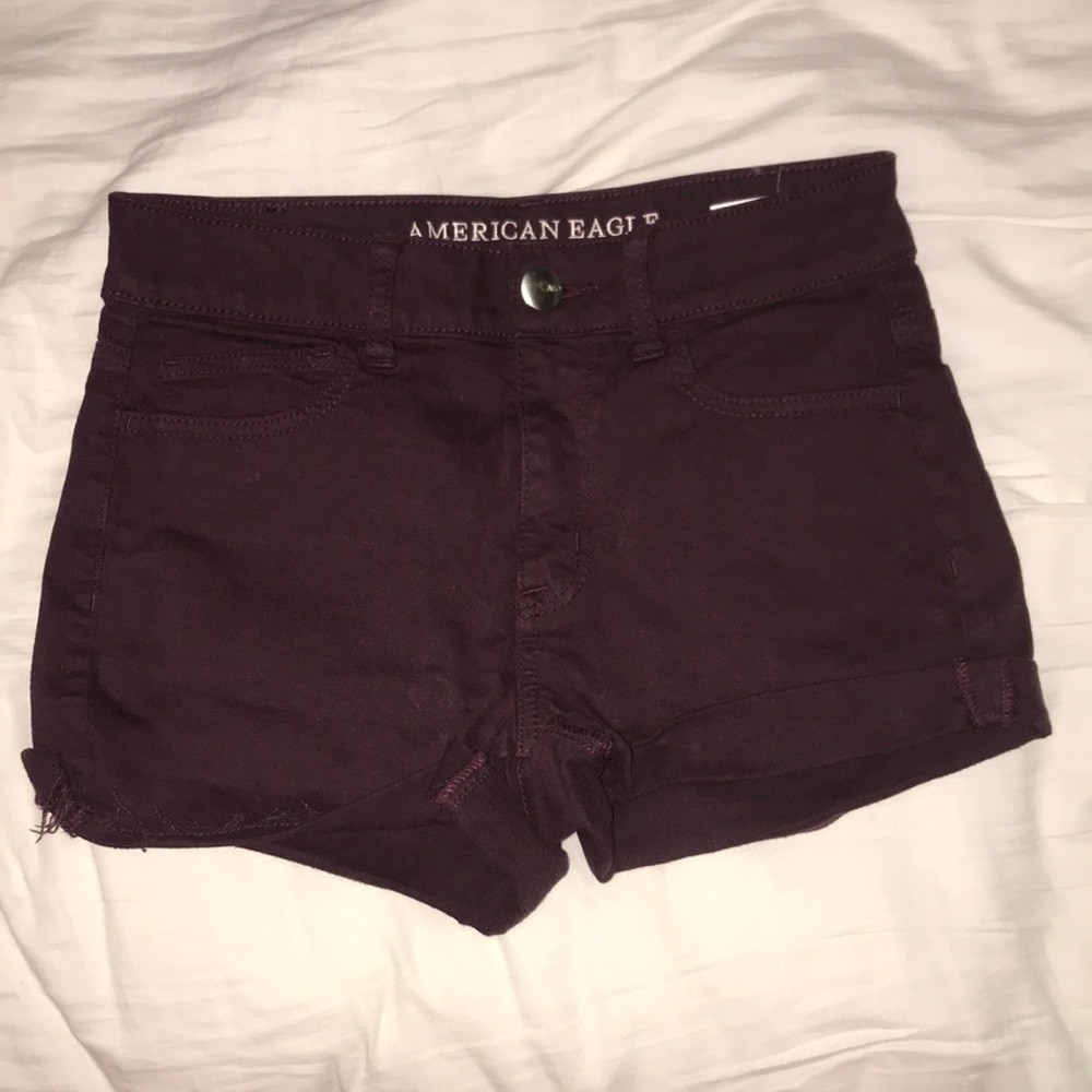 Burgundy shorts